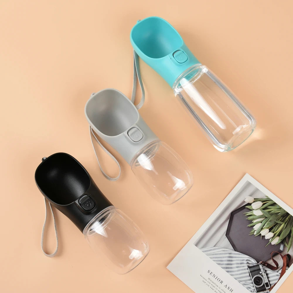Portable Dog Water Bottle – Leakproof Travel Water Dispenser (550ml)