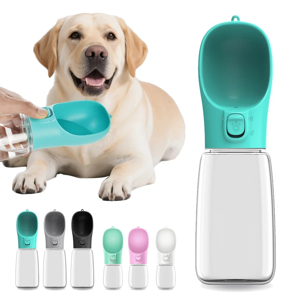 Portable Dog Water Bottle – Leakproof Travel Water Dispenser (550ml)