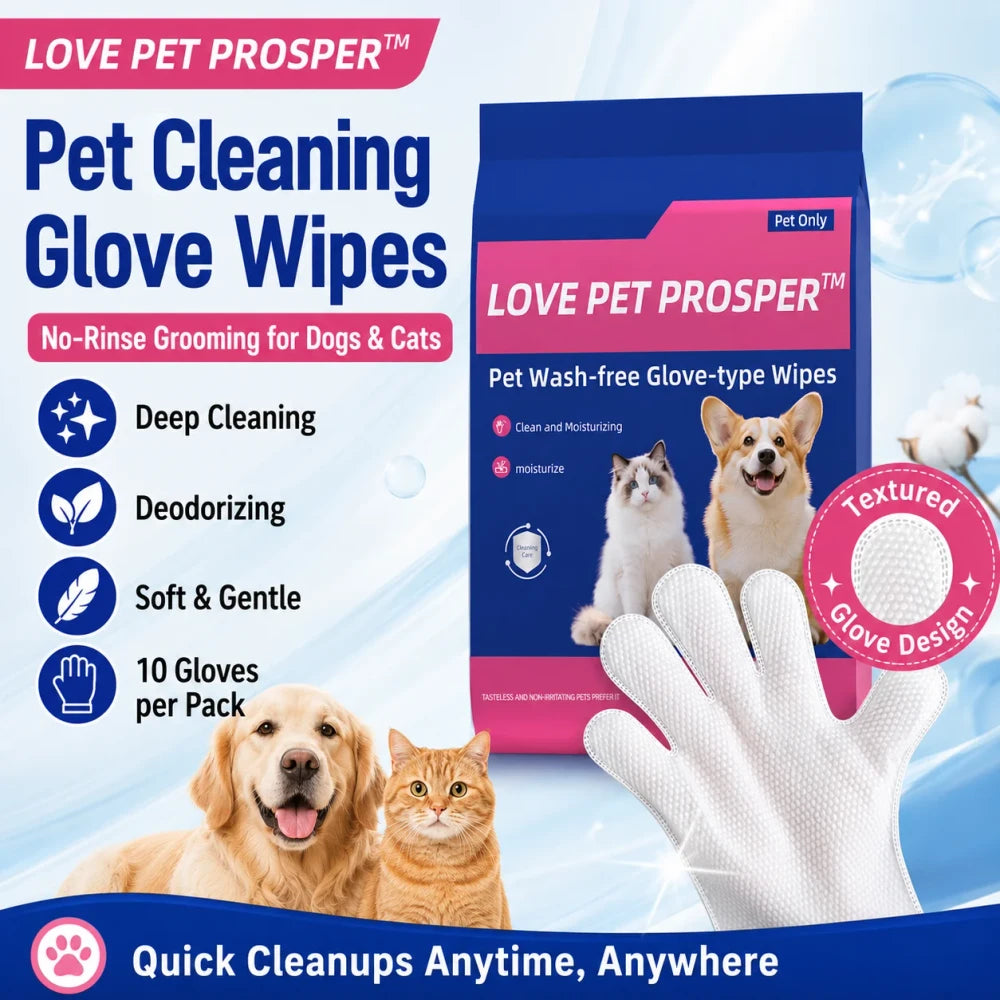 Pet Cleaning Glove Wipes