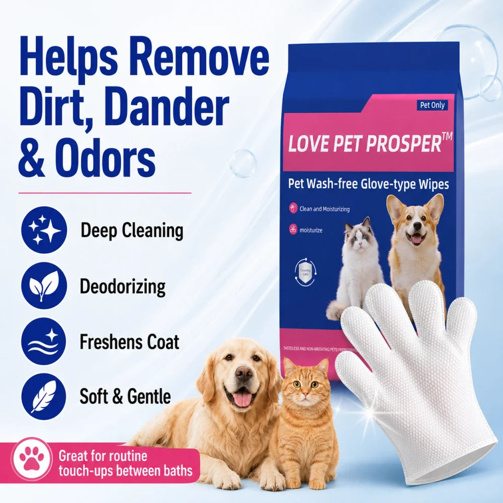 Pet Cleaning Glove Wipes